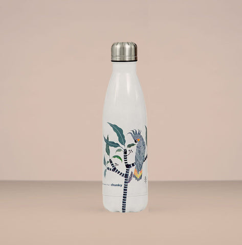 Chunky | Stainless Steel Water Bottle | Cheeky Cockatoo 500ml SALE