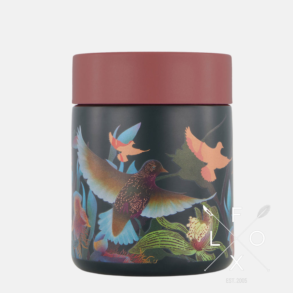 Flox | Limited Edition Stainless Steel Food Canister | Orchid + Starling | 400ml