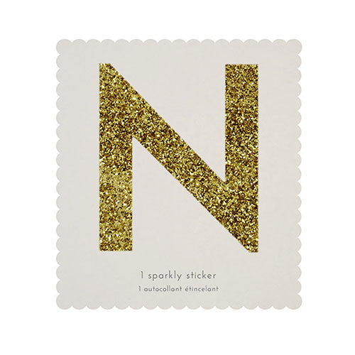 Gold Glitter Alphabet Sticker Sheets – Meri Meri