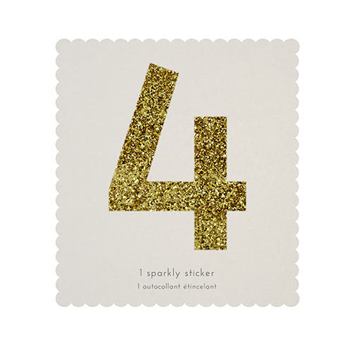 Meri Meri | Alphabet & Number Glitter Stickers | Large | SALE