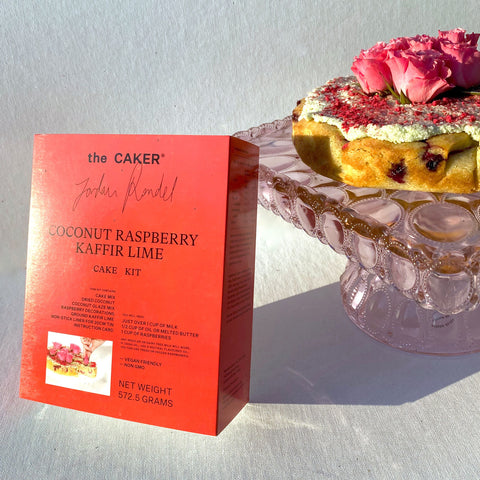 The Caker | Coconut Raspberry Kaffir Lime  Cake Kit