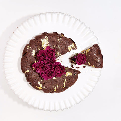 The Caker | Flourless Dark Chocolate Gold Leaf Cake Kit